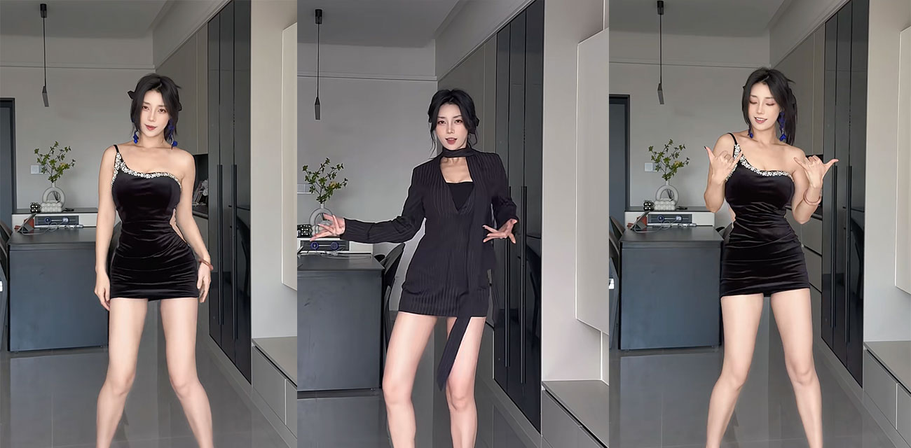 抖音百万粉丝御姐【鹿婷】AI脱衣视频流出，性感制服酮体全裸白嫩娇躯疯狂扭动，左右双屏反差爆棚